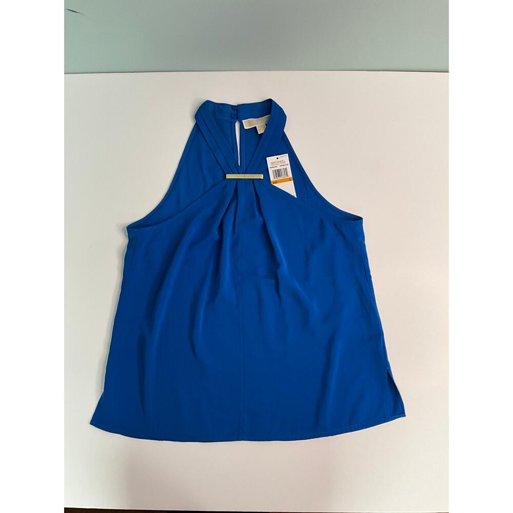 NWT! Michael Kors Halter Top - Radiant Blue - Size Small